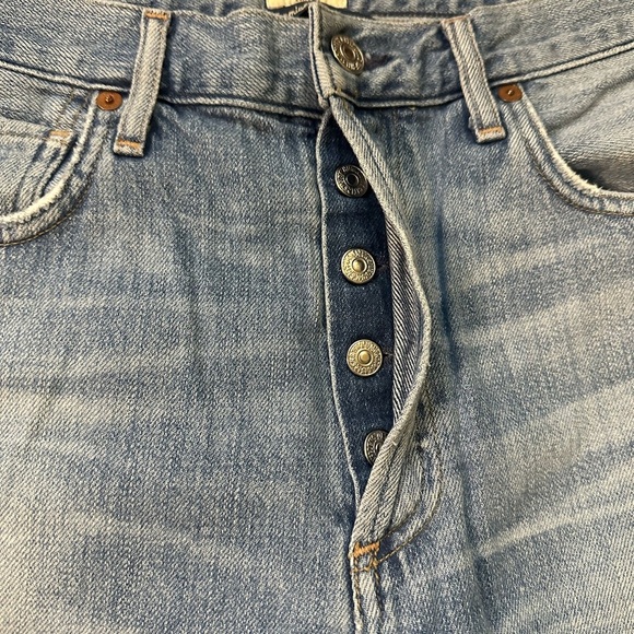 Citizens of Humanity Cora Crop Relaxed Undone Hem
Premium Button Fly Jeans Sz 27 - Picture 11 of 13